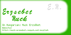 erzsebet muck business card